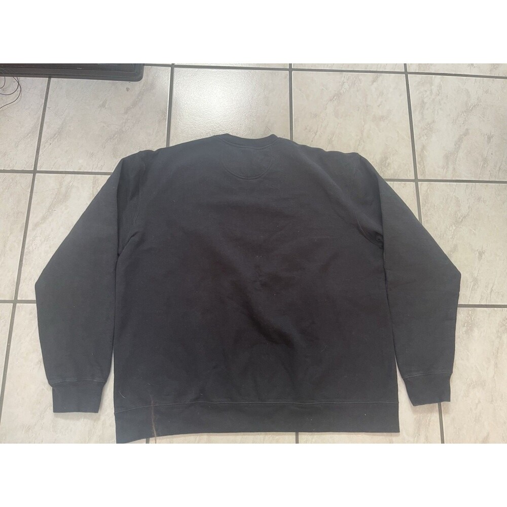 Mattel Hot Wheels Gray Logo Black Crewneck Sweatshirt Unisex XL - Picture 2 of 9